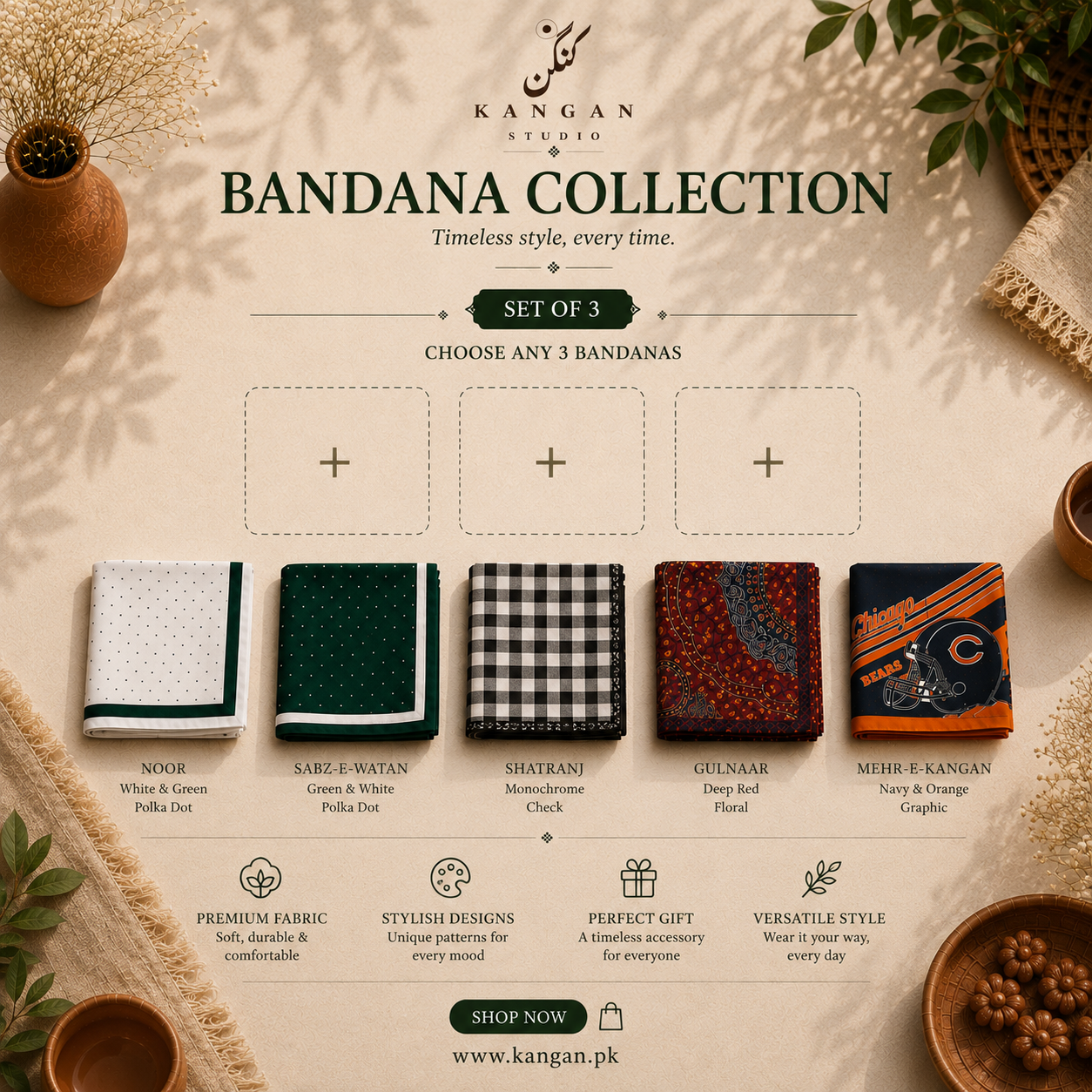 Bandana · Vol. I — Set of 3