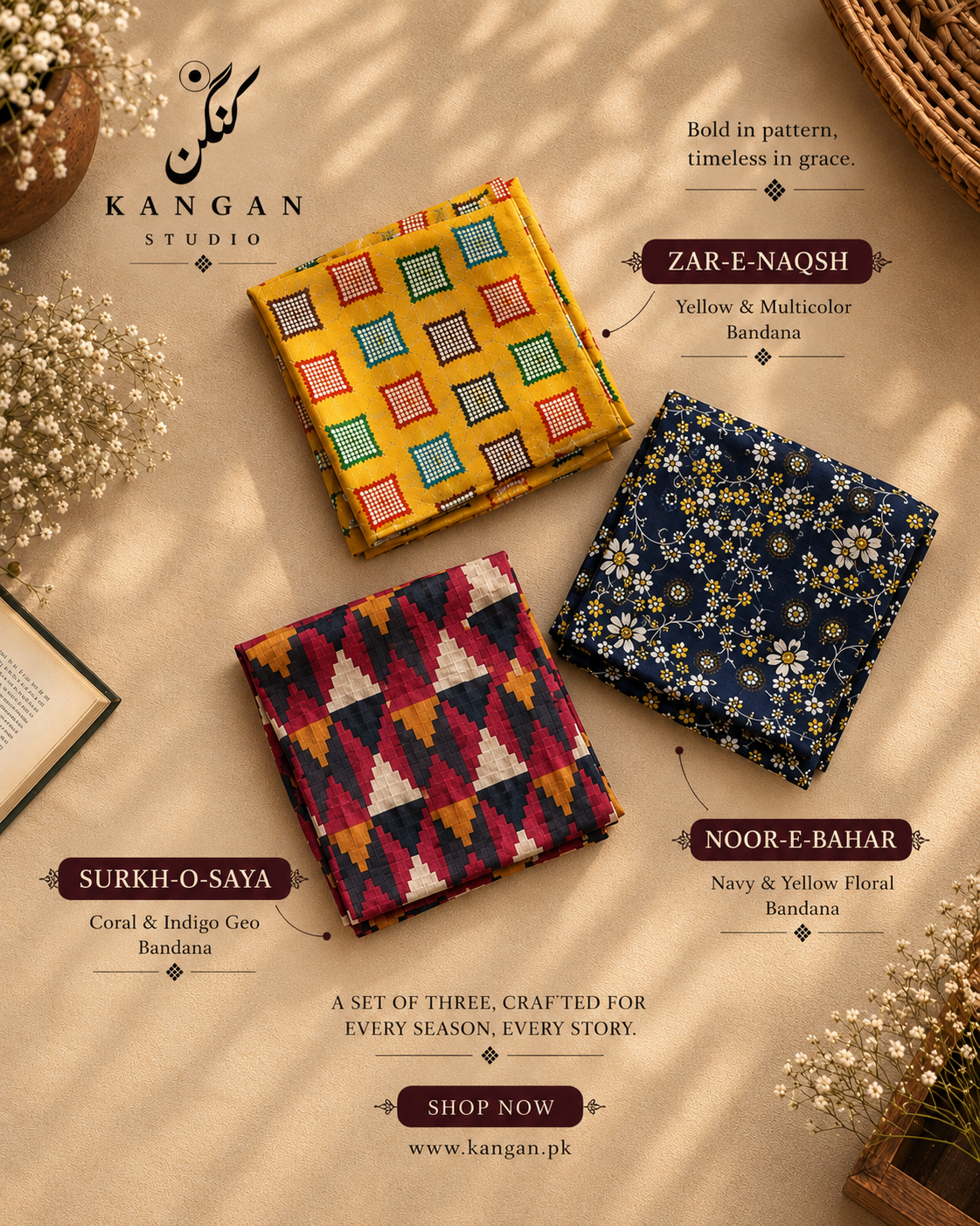 Bandana · Vol. II — Set of 3.
