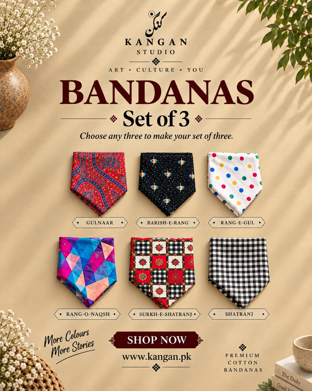 Bandana · Vol. II — Set of 3.
